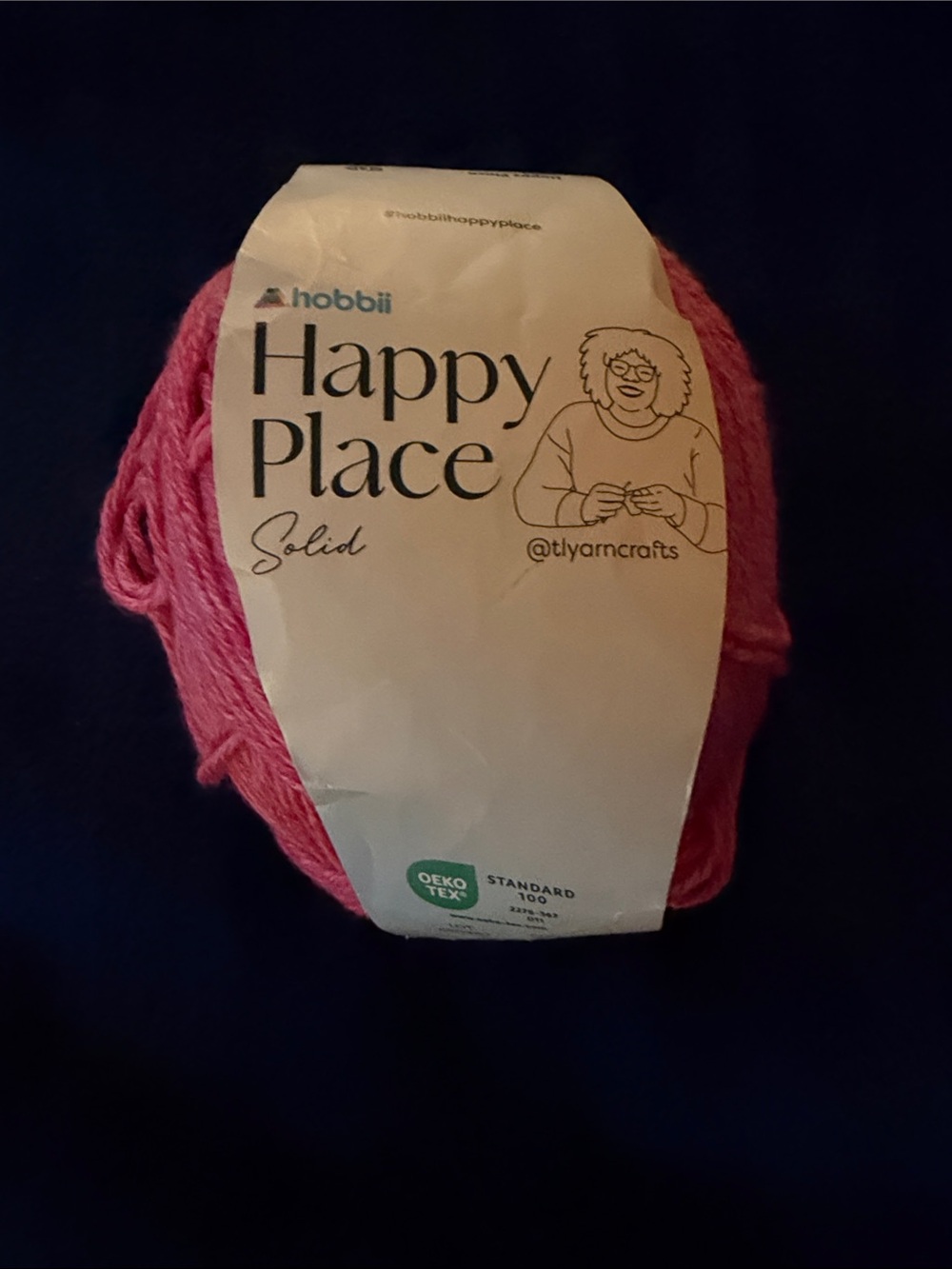 Hobbii Happy Place Solid Yarn - Pink